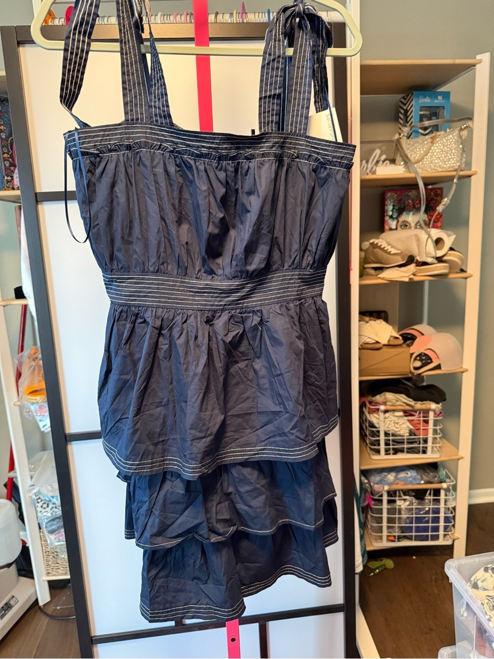 Sugarlips Tiered Mini Dress – Navy | NWT | Retail $95 - Picture 5 of 9